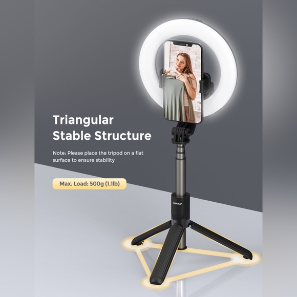 Selfie Ring Light with Tripod Stand & Phone Holder (P) - Picture 3 of 4
